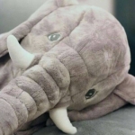 【A1廠】大象毛絨玩具抱枕毯二合一空調毯靠墊